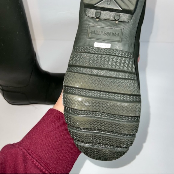 Hunter Original Tall Rain Boots, Hunter Green, VGUC Women’s Size 7 US - Picture 6 of 7